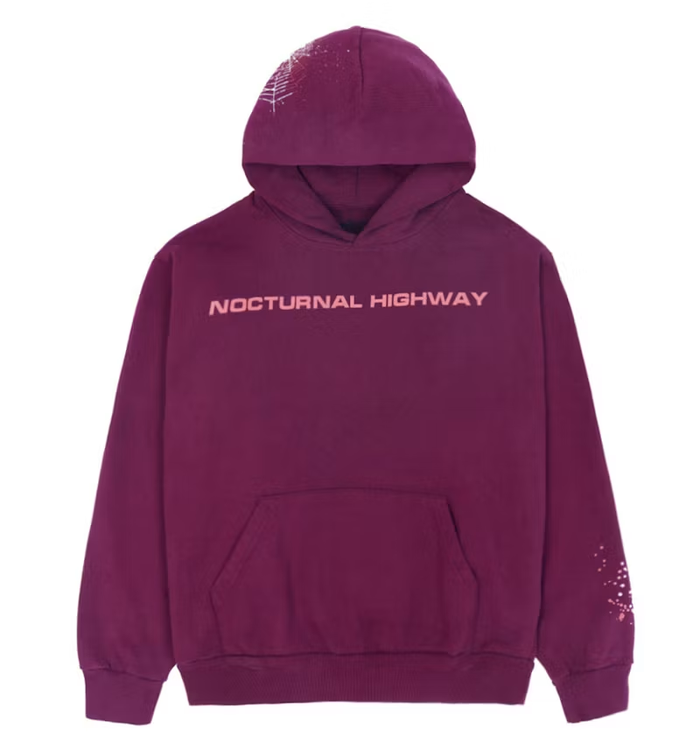Sp5der Highway 555 Hoodie "Dark Grey"