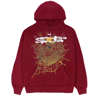 Sp5der OG Logo Hoodie "Maroon"