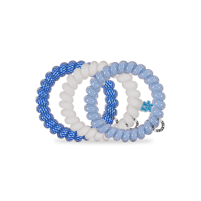Spiral Hair Coils | Large | Go Big Blue! Hair Ties