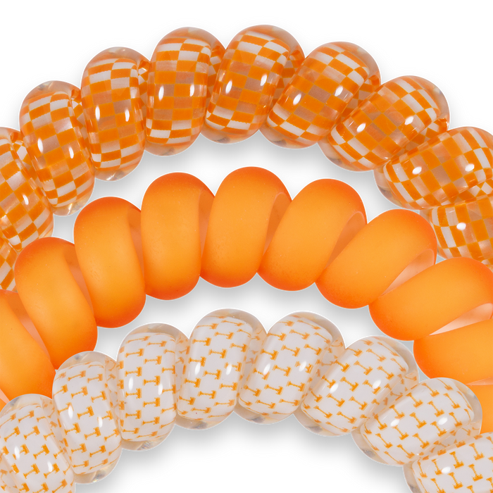 Spiral Hair Coils | Large | Go Vols! Hair Ties - Tennessee