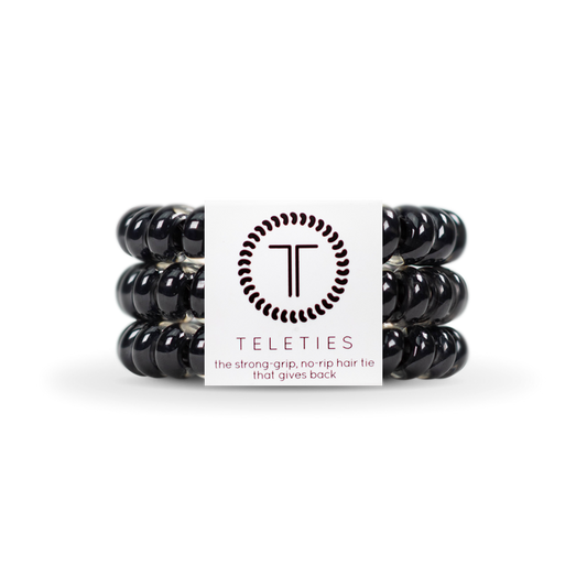 Spiral Hair Coils | Large | Jet Black Hair Ties