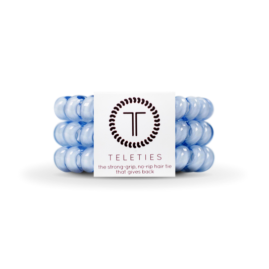 Spiral Hair Coils | Large | Washed Denim Hair Ties