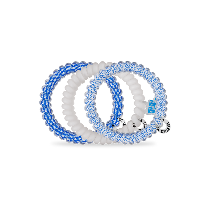 Spiral Hair Coils | Small | Go Big Blue! Hair Ties