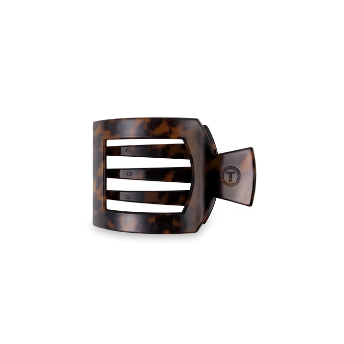 Square Flat Hair Clip | Small | Tortoise