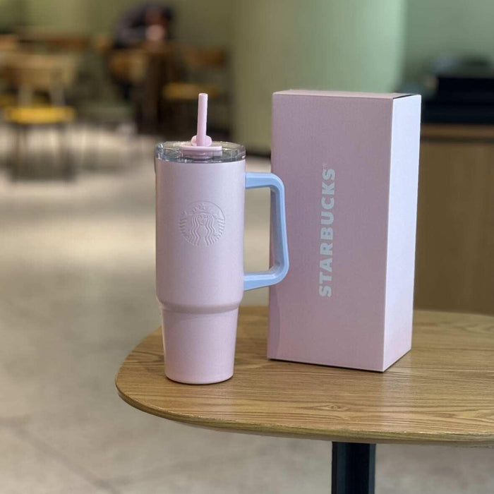 900ml Classic Series Pink Straw Cup Limited Time Special! !
