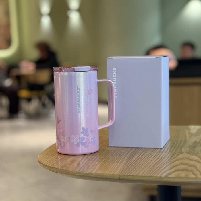 660ml gorgeous cherry blossom stainless steel tabletop cup