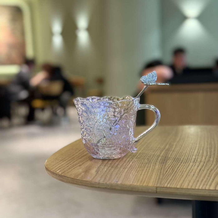 Starbucks cup 2026 spring new product Twilight cherry blossom series high-value glass straw stainless steel thermos cup.