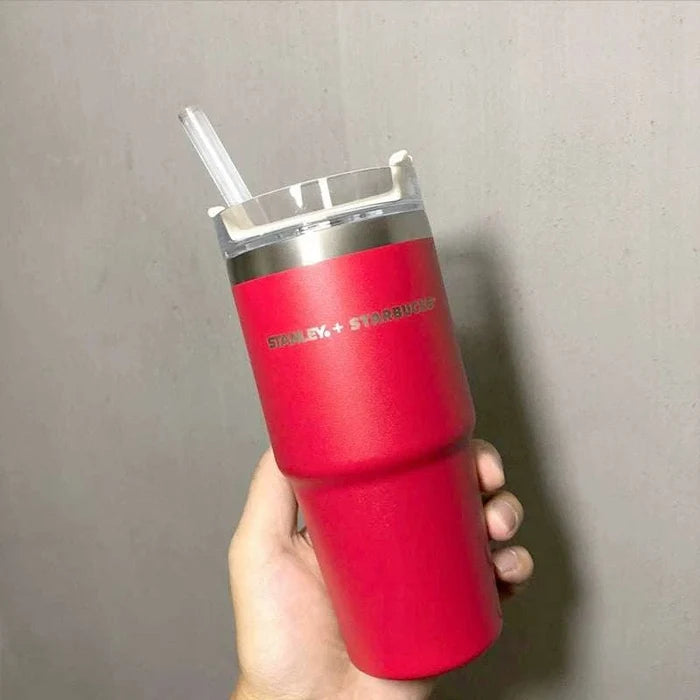 Dark Grey Stanley Red Cup 473ml