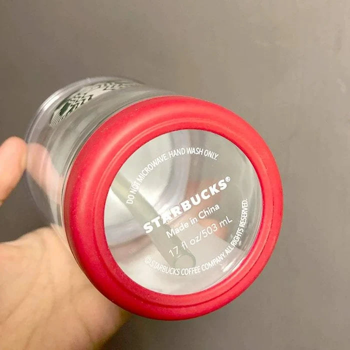 Starbucks Cup Korea bear glass  cup.
