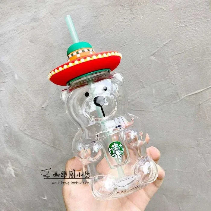 Starbucks cup limited edition  American bear glass.
