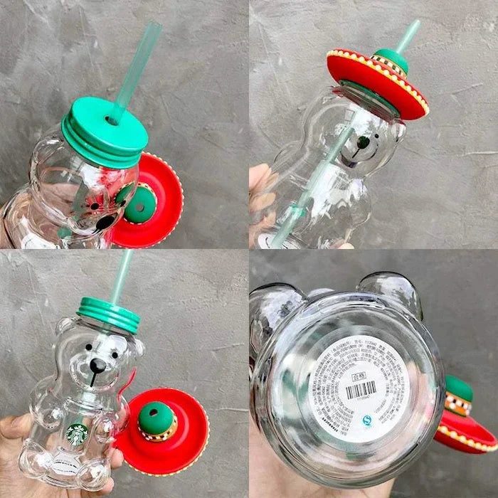 Starbucks cup limited edition  American bear glass.