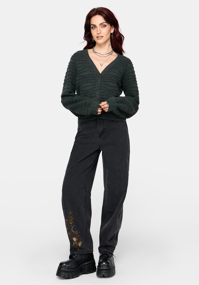 Stormi Wave Stripe Knit Cardigan