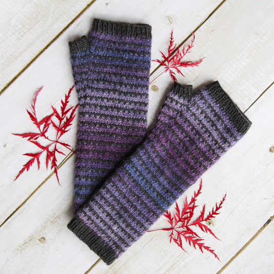 Striped Wristwarmers Pattern