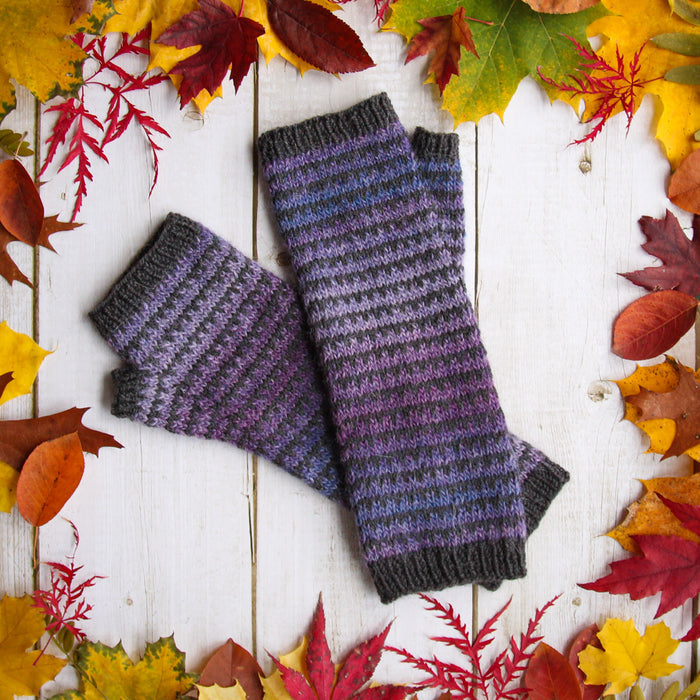 Striped Wristwarmers Pattern