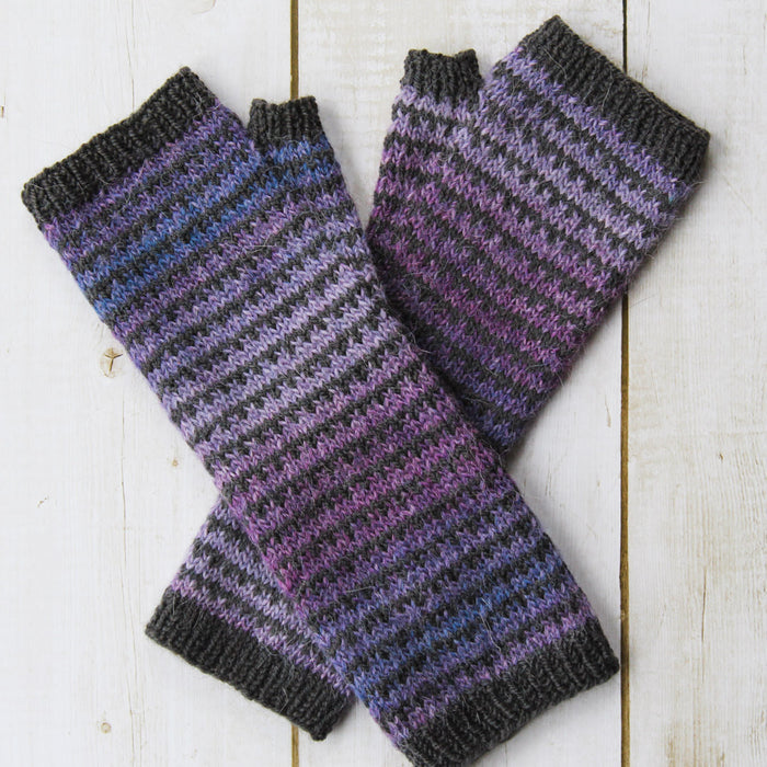 Striped Wristwarmers Pattern