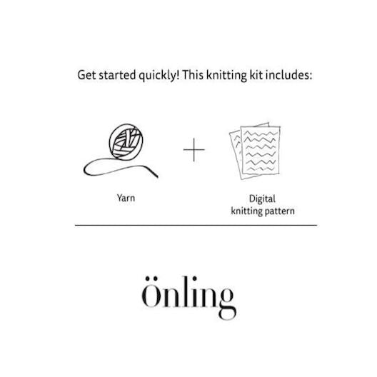 Strips sweater by Hanne Falkenberg, knitting kit Knitting kits Hanne Falkenberg