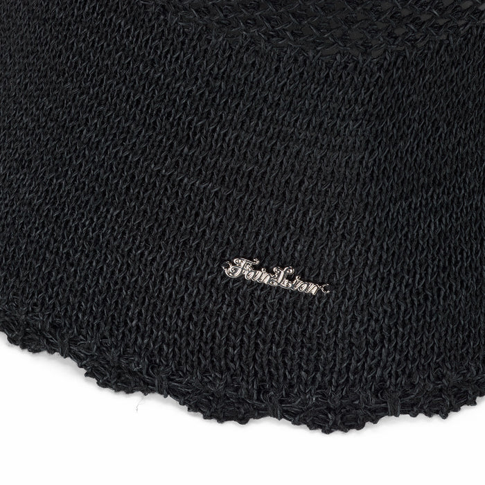 Summer Knit Bonnet Hat (Black)