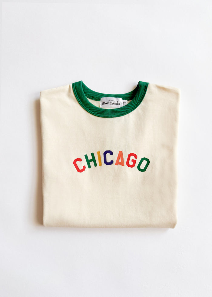 Sweet Home Chicago Oversized Ringer Tee