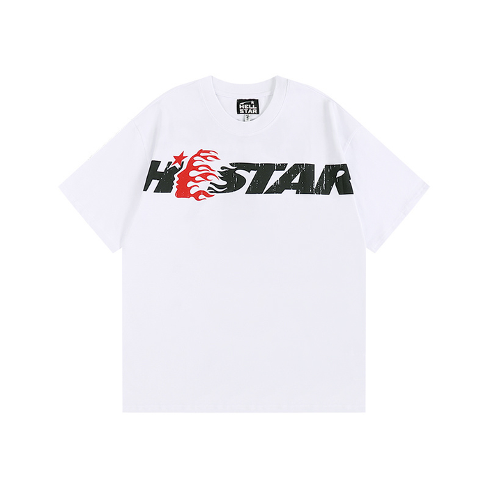 T-Shirt Hellstar Cartoon Logo Glitter Black