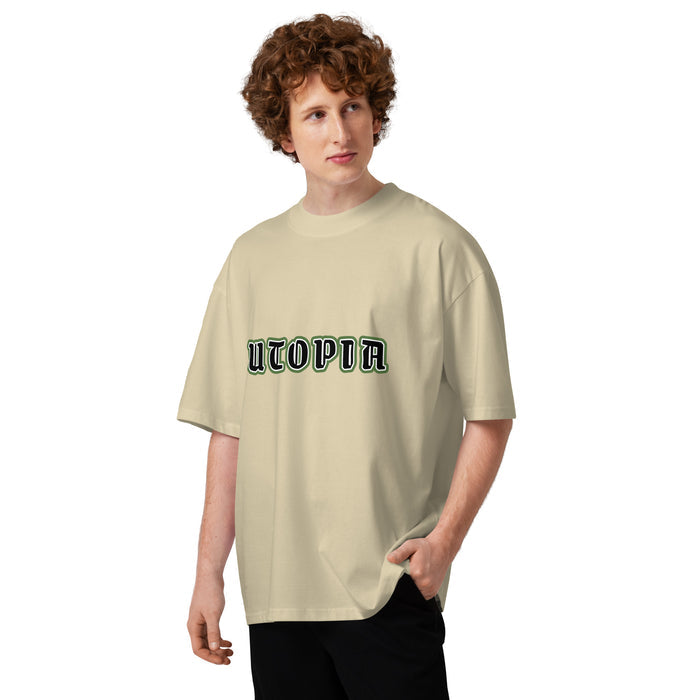 T-shirt oversize Utopia pierre face - streetwear aesthetic