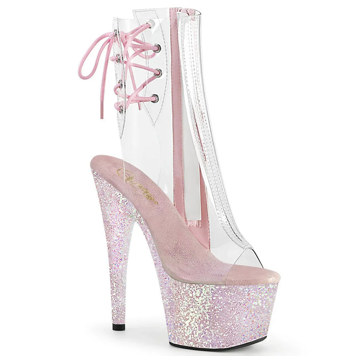 Tacones Pleaser ADORE-1018C Transparente Opal Purpurina