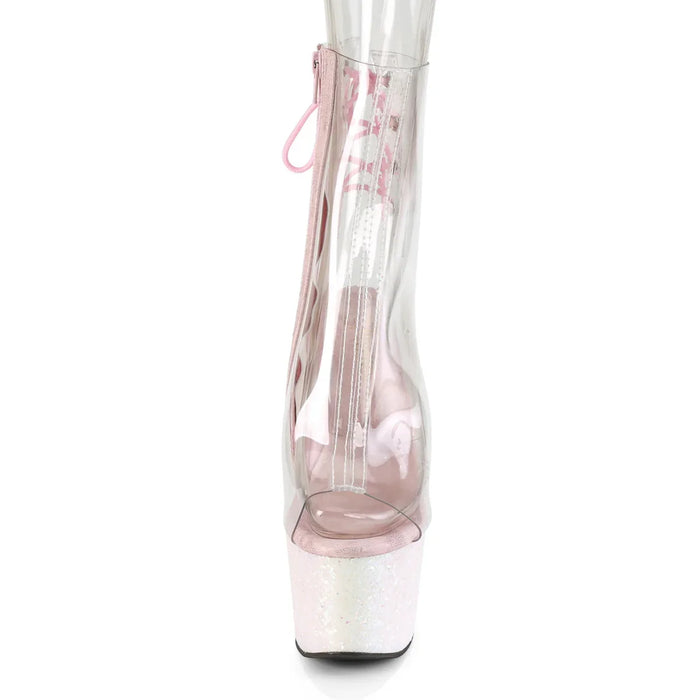 Tacones Pleaser ADORE-1018C Transparente Opal Purpurina
