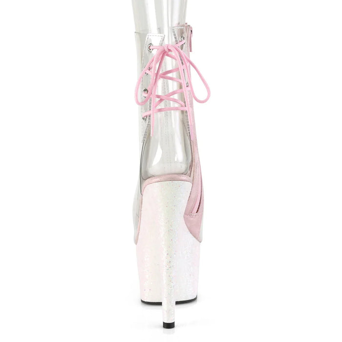 Tacones Pleaser ADORE-1018C Transparente Opal Purpurina
