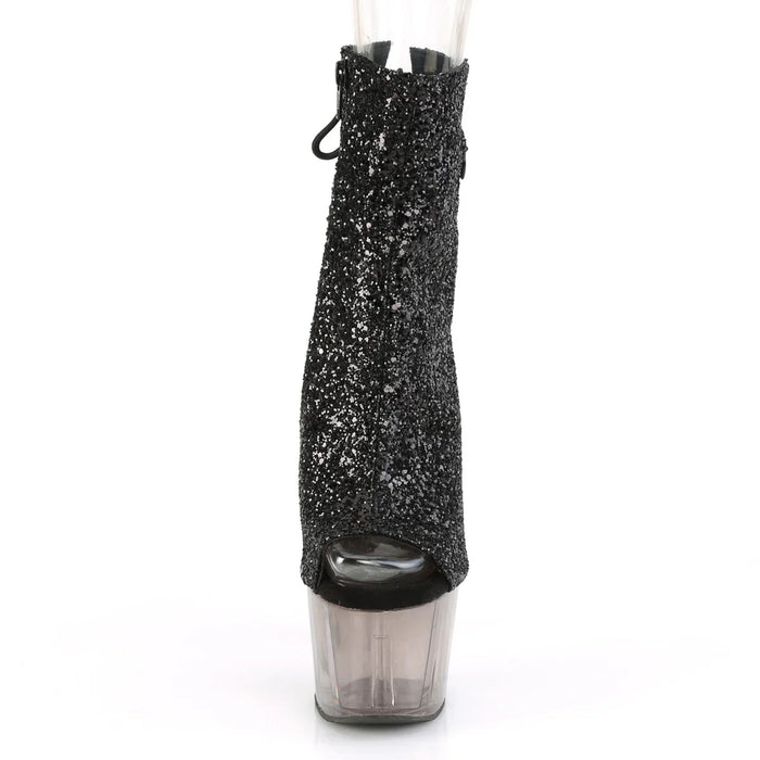 Tacones Pleaser ADORE-1018GT Negro Purpurina Ahumado
