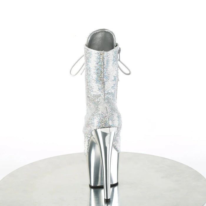 Tacones Pleaser ADORE-1020SQ-02 Plata Holo Sequins