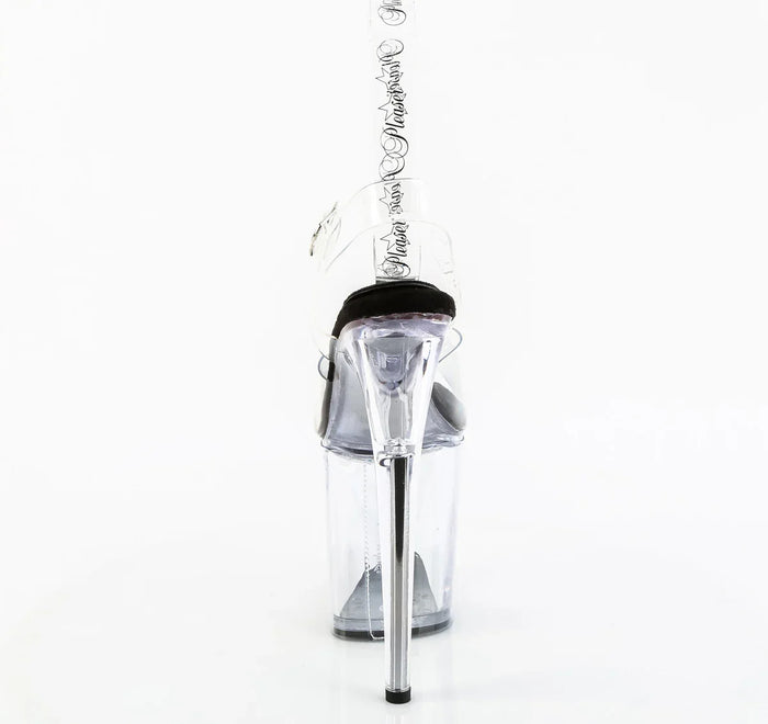 Tacones Pleaser FLAMINGO-808PREM Transparente Negro