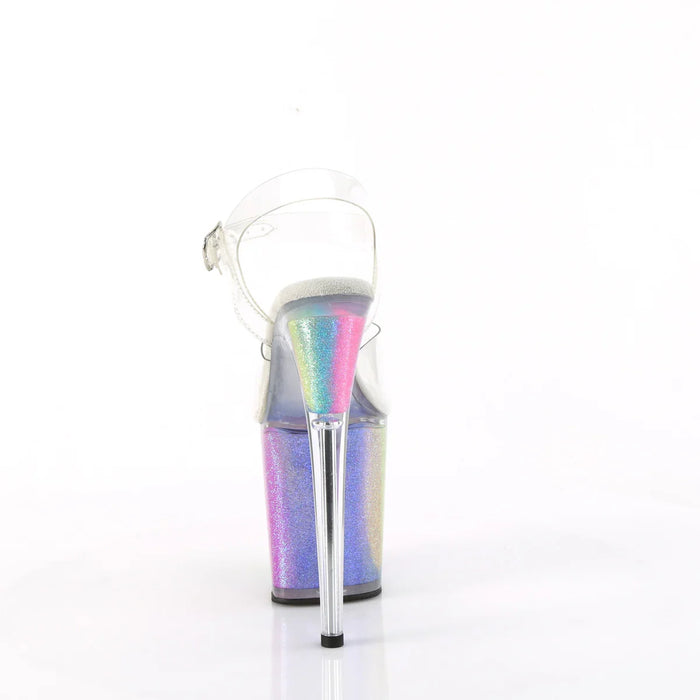 Tacones Pleaser FLAMINGO-808RG-01 Transparente Rainbow Purpurina