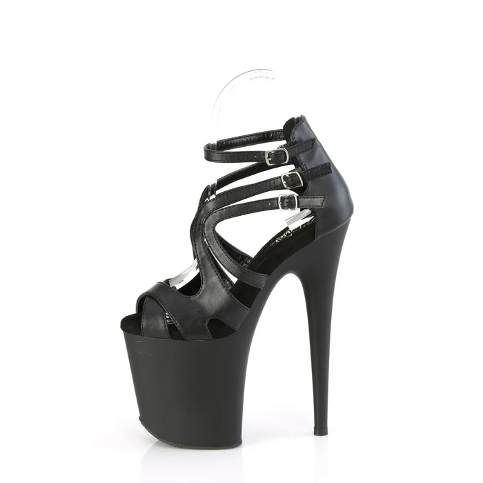 Tacones Pleaser FLAMINGO-877 Negro Piel Sintética