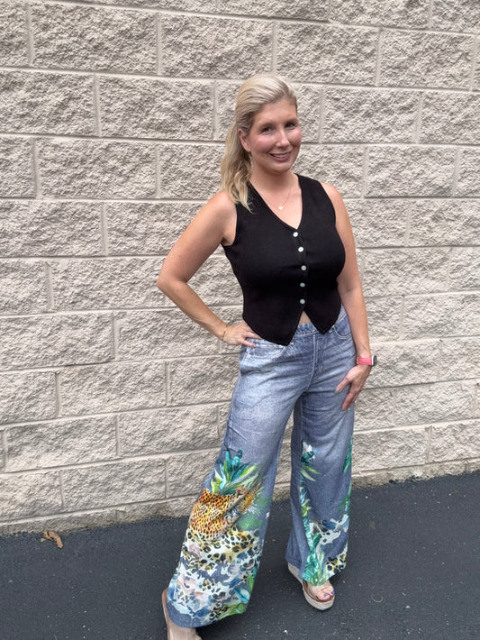 Tailored Rayon Knit Vest