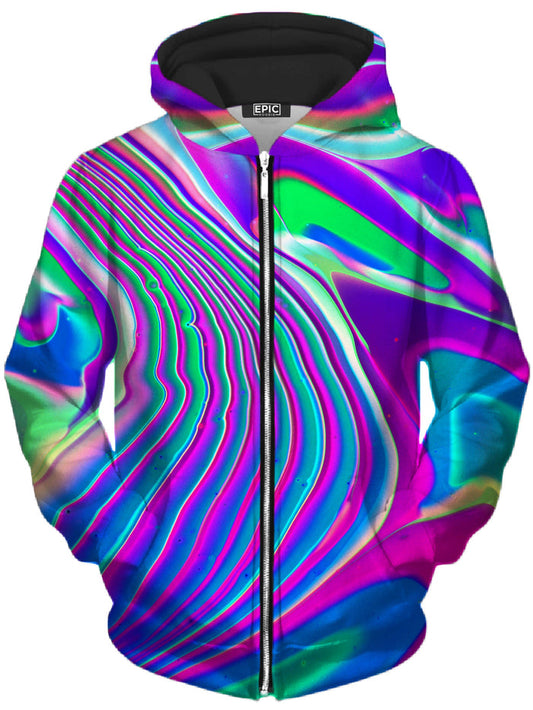 Tangerine Dream Unisex Zip-Up Hoodie Psychedelic Pourhouse Epic Hoodie