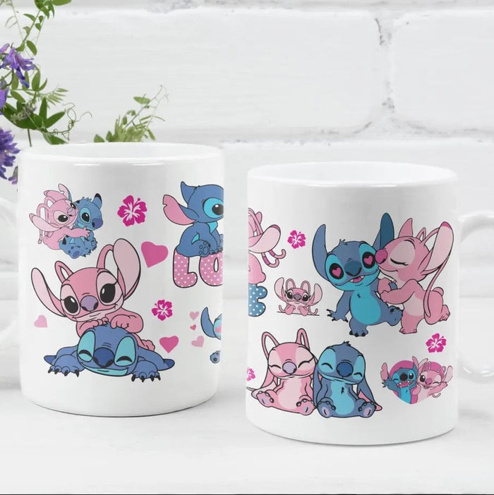 Tasse Stitch & Angel kawaii – céramique cadeau Disney