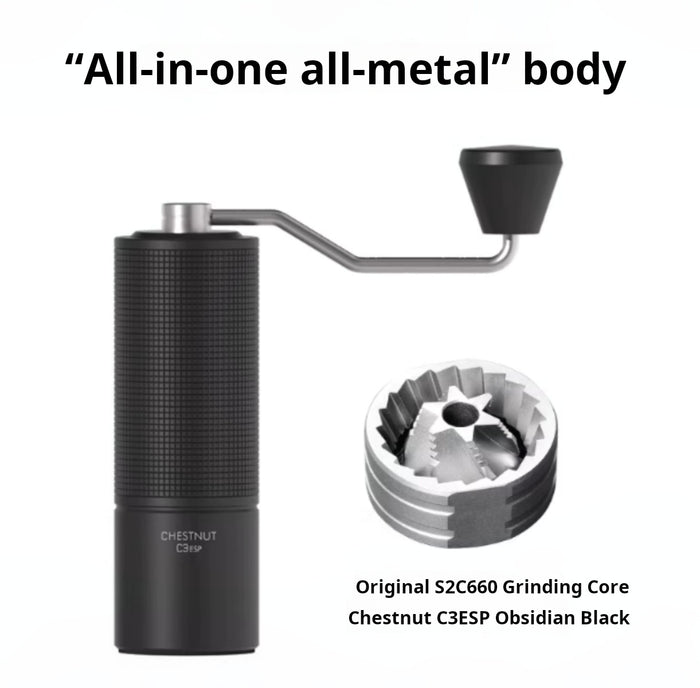 Chestnut c3ESP - Obsidian Black - All-in-One Edition with finely adjustable scales, includes brush + storage bag + air blower