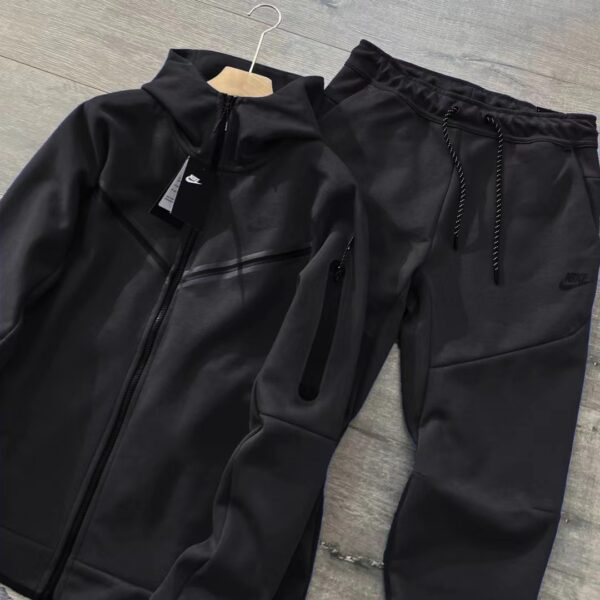 Nike Tech Fleece Full-Zip Tracksuit "Black"