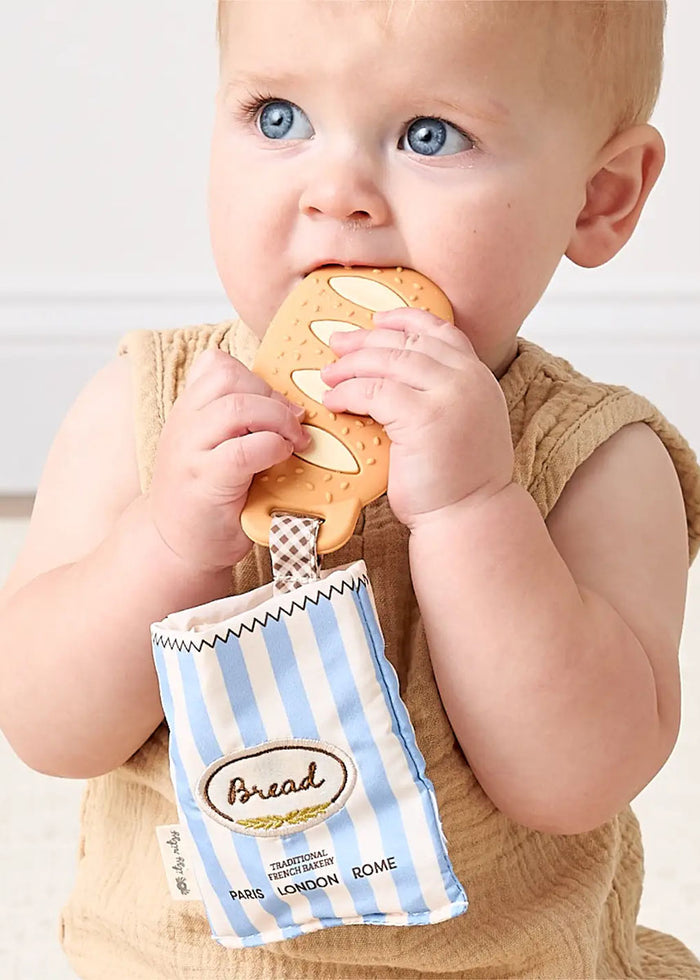 Teensy Crinkle Teether Toy - Baguette
