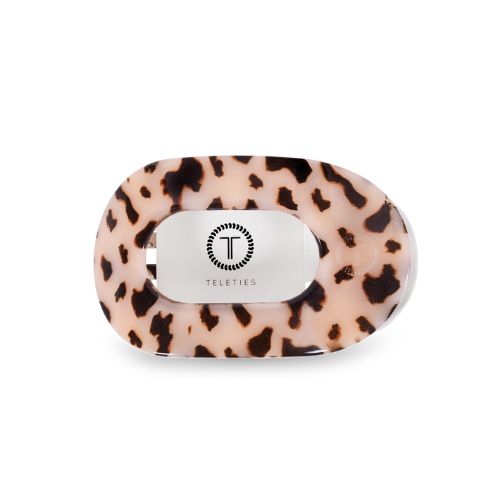 TELETIES Flat Lay Hair Clip – Blonde Tortoise (Medium)