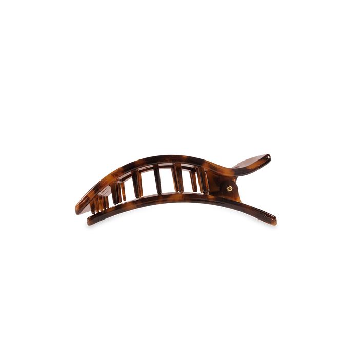 TELETIES Small Flat Rectangle Hair Clip – Tortoise Shell