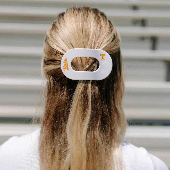 TELETIES University of Tennessee Flat Round Hair Clip – Medium Go Vols!