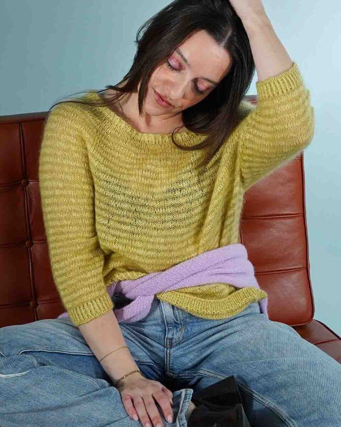Telma Tee by Önling, No 12 + silk mohair knitting kit