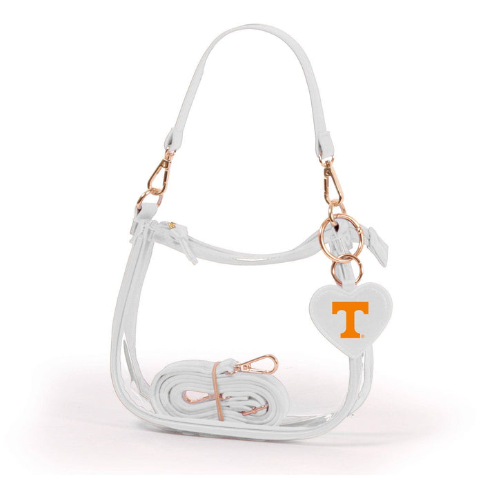 Tennessee Volunteers Clara Luxury Clear Stadium Bag | Tennessee Heart Charm