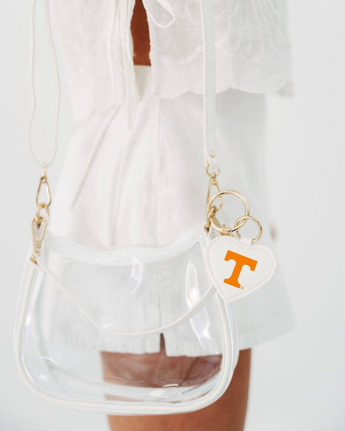 Tennessee Volunteers Clara Luxury Clear Stadium Bag | Tennessee Heart Charm
