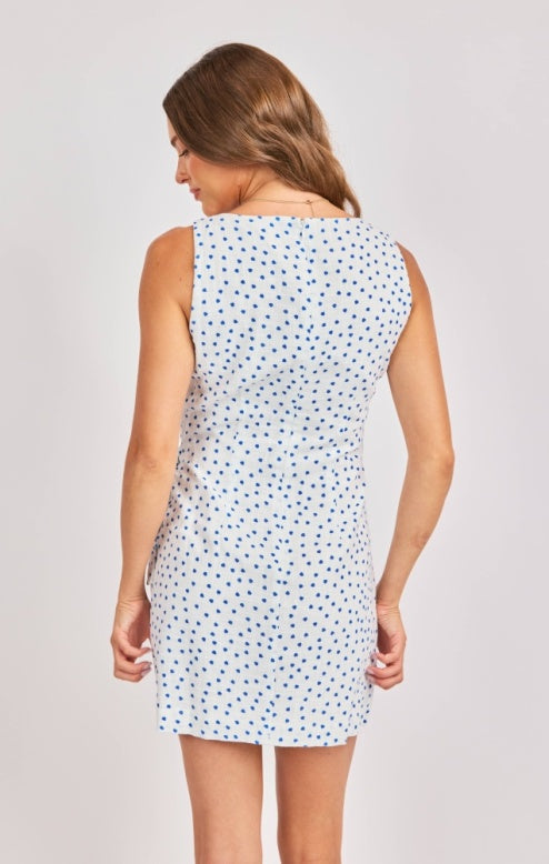 Tidepool Wrap Over Mini Dress