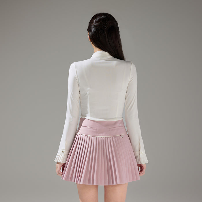 Tie Mockneck Tshirt (Ivory)