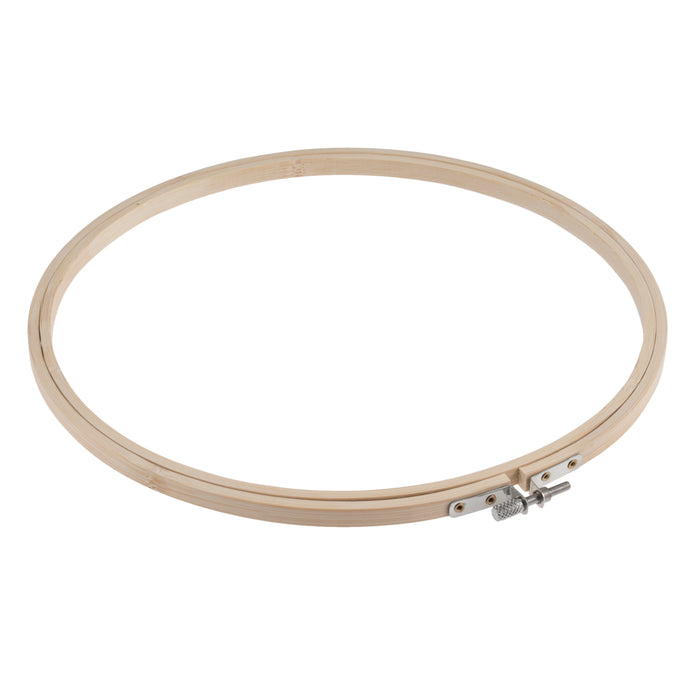 Trimits Embroidery Hoop Bamboo: 25.4cm or 10in - Embroider Hoops