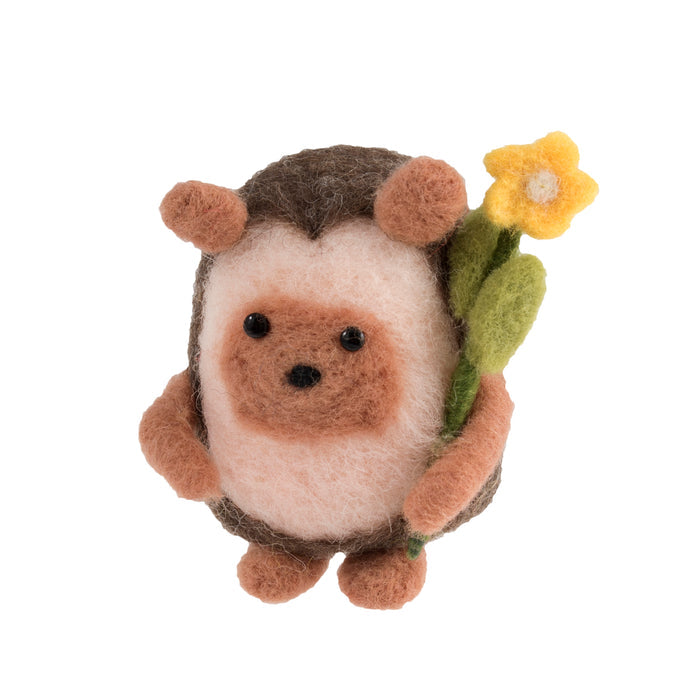 Trimits Needle Felting Kit Hedgehog, 9x11.5cm, Includes Wool, Needle, Polystyrene Shapes, Instructions