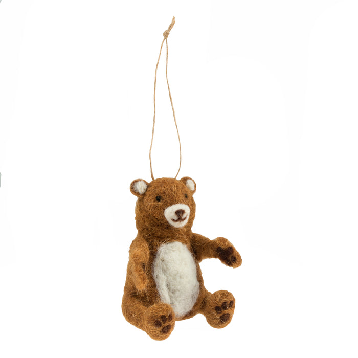 Trimits Needle Felting Kit Teddy Bear, 9x11.5cm, Includes Wool, Needle, Polystyrene Shapes, Instructions