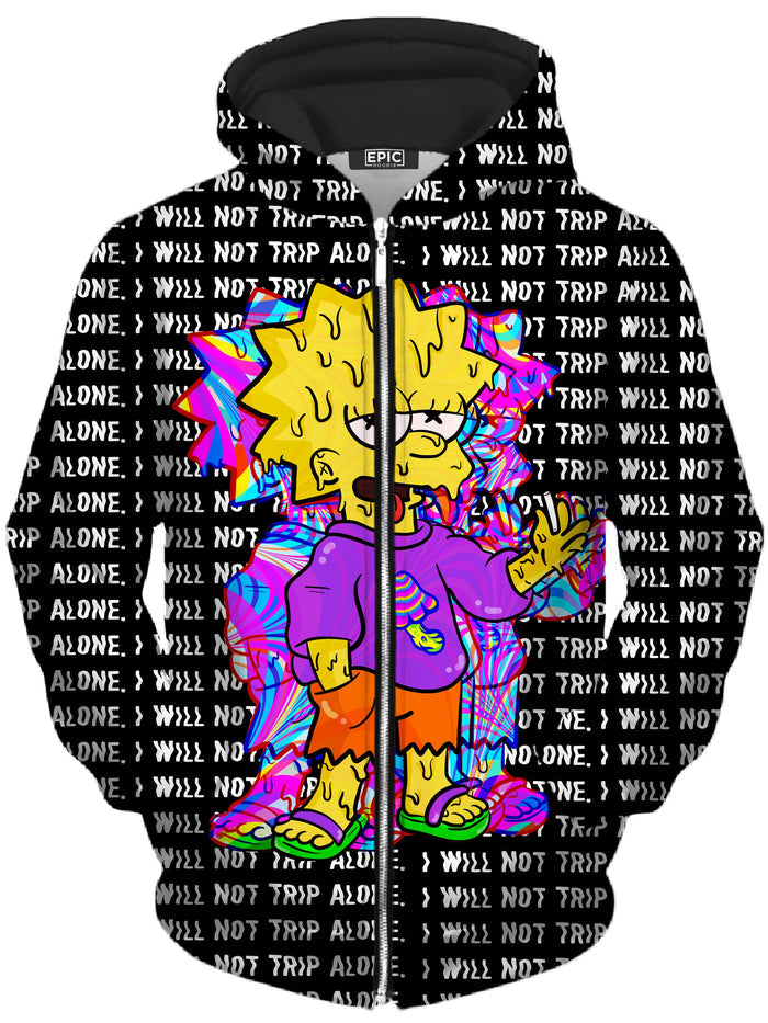Tripping with Her Unisex Zip-Up Hoodie Noctum X Truth Epic Hoodie